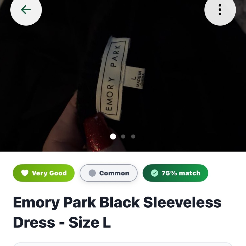 Emory Park Elegant Black Dress